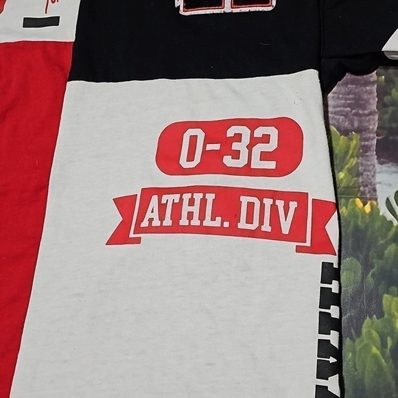 Red Ape Colorblock Black Red White Polo Shirt‎ Size Medium - Picture 4 of 7